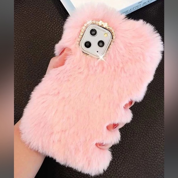 iPhone 14 Pro Max Faux Fur Case - Picture 1 of 4